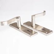 Sonnato Porto Satin Chrome Lever On Plate Handles image