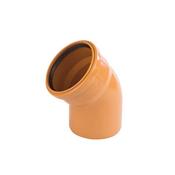 Wavin Sewer Bend 4" (110mm) 45° Single Socket image