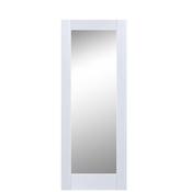 Doras White Primed 1 Lite Door Frosted Glass All Sizes image