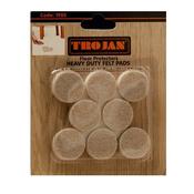 Trojan 1" Round Heavy Duty Felt Pads 16 Pack image