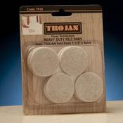 Trojan 1 1/2" Round Heavy Duty Felt Pads 8 Pack image