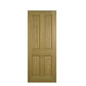 Doras Contract 4 Panel Oak Door 80"x32" image