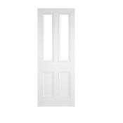 Doras Victoria Traditional 2 Lite White Unglazed Door All Sizes image