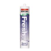 Soudal Stay Fresh Sanitary Silicone Sealant 300ml - Ice White image