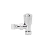 Chrome Angled Radiator Valves - Pair image