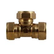 318 Brass Red Tee 1" X 1/2" X 1/2" image