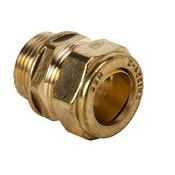 411 Brass Coupler Mi x C 3/4" x 22mm image