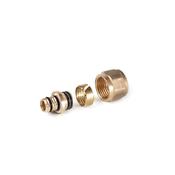 Brass Ip20 Nut &amp; Insert Adaptor To Copper Compression-1" X 26mm image