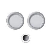 Henderson Round Flush Pull Door Handle Set image