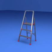 Safeline 3 Step A-Frame Aluminium Ladder image