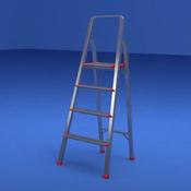 Safeline 4 Step A-Frame Aluminium Ladder image