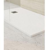 Slate Rectangular Shower Tray White 900mm Wide image