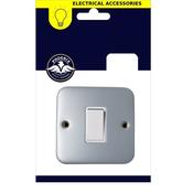 Phoenix Metal Clad Plate Switch 1 Gange 2 Way image