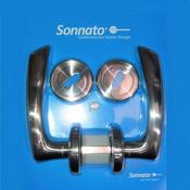 Trevi Satin Chrome Lever On Rose image