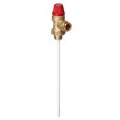 Temperature/Pressure Relief Valve 1/2" M X 15mm 7 Bar 90° 102mm image