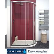 City Plus 1000X800mm Offset Quadrant Double Door image