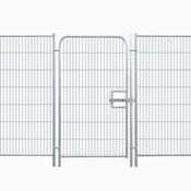 Blok &amp; Mesh Pedestrian Gate With Latchpole image