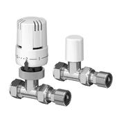 EPH Straight Thermostatic Radiator Valve 15mm Twin Pack image
