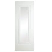 Doras Versailles 1 Lite Clear Glass White Door All Sizes image
