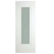 Doras Versailles 1 Lite Opal Laminate Glass White Door All Sizes image