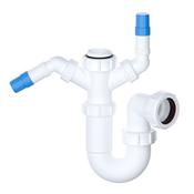 Viva Sink Trap With Twin 135 Degree Nozzles 1 1/2" (40mm) image