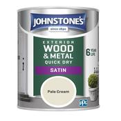 Johnstones Retail Exterior Satin Pale Cream 750ml image
