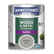 Johnstones Retail Exterior Satin Ashford Grey 750ml image
