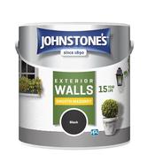 Johnstones Retail Smooth Masonry Black 2.5 ltr image