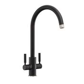 Intense Dual Lever Tap Matt Black  image