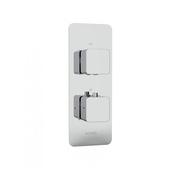 Quantum Soft Square Twin Shower Valve Dual Outlet Valve image