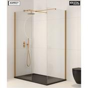 Aspect 700mm Wetroom Panel Brushed Gold image
