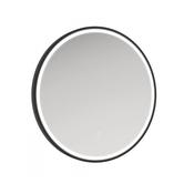 Astrid Beam Round Illuminated LED Mirror 600mm Matt Black image