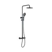 Rayne Thermostatic Valve Shower Kit Matt Black image