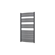 Vaporo Alta 25mm Curved Towel Rail 1200mm x 500mm Anthracite image