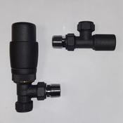 Vaporo Thermostatic Angle Radiator Valve - Anthracite  image