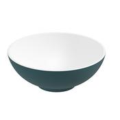 Skal Round Wash Basin 400mm x 150mm White Ocean Blue image