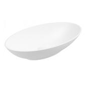 Skal Oval Wash Basin 600mm x 350mm White White image