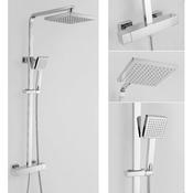 Marflow Dual Outlet Square Thermostatic Shower Chrome image