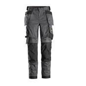Snickers 6241 AllroundWork Stretch Trousers Holster Pockets Steel Grey/Black image