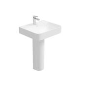 Horizon 450mm Square Basin &amp; Full Pedestal 1 Tap Hole image