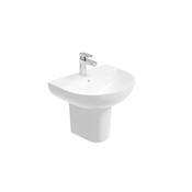 Horizon 500mm Round Basin &amp; Semi Pedestal 1 Tap Hole image