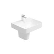 Horizon 550mm Square Basin &amp; Semi Pedestal 1 Tap Hole image