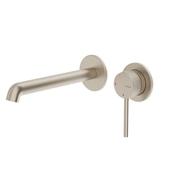 Alita Wall Mounted Basin Mixer Tap Brushed Nickel image