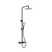 Alita Rain Thermostatic Shower Kit Matt Black image