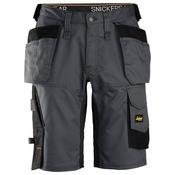 Snickers 6151 Allroundwork Holster Stretch Shorts Steel Grey/Black Size 60 image