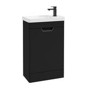 Freya 550mm 1 Door Floor Unit Matt Black Matt Black Handle image