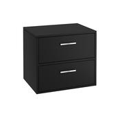 Finland 600mm Countertop Vanity Unit Matt Black  Brushed Chrome Handle image