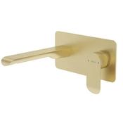Scope Wall Mounted Basin Mixer Brushed Gold image