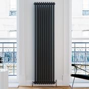 Vaporo Tradicio 3 Column Vertical Radiator 1800mm x 470mm Matt Black image