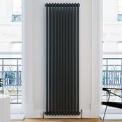 Vaporo Tradicio 3 Column Vertical Radiator 1800mm x 560mm Matt Black image